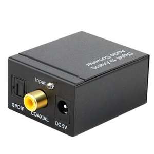 Adaptateur numérique SPDIF coaxial vers signal analogique stéréo L/R et 3,5 mm, convertisseur audio optique vers RCA pour <span class=keywords><strong>Blu</strong></span>-<span class=keywords><strong>ray</strong></span>/DVD/ - Product Image 2