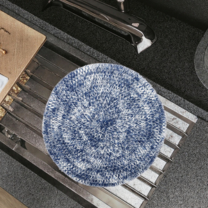 Juego de manteles individuales de PVC al por mayor, estera de drenaje de cuero artificial antiescaldado, mesas de colores mezclados - Product Image 1