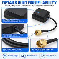 Antenne active double bande GPS GLONASS 1575 MHz 1602 MHz 28 dB LNA avec filtre pour navigation et suivi de véhicules SMA FAKRA C