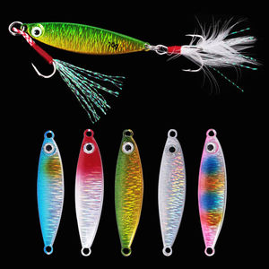 Plaque de fer à motif d'écailles de poisson 7g/10g/15g/20g/25g/30g, appât de <span class=keywords><strong>pêche</strong></span> en mer, plaque de fer à longue portée, plaque de fer tombante, paillettes - Product Image 4