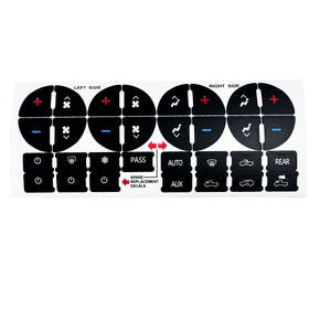 Autocollants de réparation pour boutons de climatisation du tableau de bord GMC Chevrolet 2007-2013, autocollants de tableau de bord à 31 touches pour voitures - Product Image 1