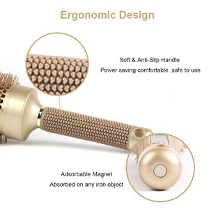 Brosse à cheveux professionnelle à baril rond avec céramique nano thermique pour le séchage des cheveux Styling Curling - Product Image 2