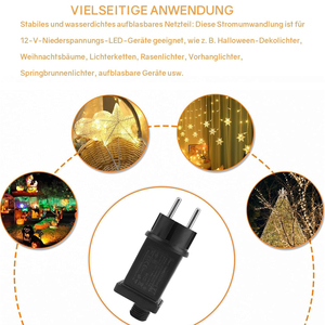 5V <strong>12V</strong> 24V 31V 36V <strong>Adapter</strong> for String Lights With 8 Modes Transformer for Holiday Decorations Outdoor Festive Lighting Options - Product Image 5