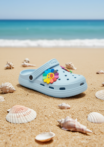 รองเท้าแตะเด็กพร้อมเข็มกลัดลายการ์ตูน ไซส์ 23 สไตล์การ์ตูน ลำลอง ใส่หน้าร้อน ใส่ได้ทั้งเด็กชายและเด็กหญิง สีชมพู - Product Image 2