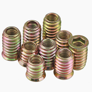 Inserts filetés M6 en acier zingué, écrous auto-taraudeurs en acier inoxydable à dents intérieures et extérieures pour applications minières - Product Image 4