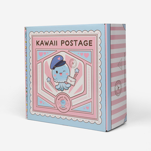 Boîtes d'expédition carrées personnalisées en carton ondulé pour petits articles, avec impression numérique et motif pieuvre en relief - Product Image 3