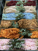 Fleurs artificielles de glycine en soie de style bohème, faites à la main, de qualité supérieure, à 6 branches, réalistes, suspendues, durables, faciles à installer pour arche de mariage