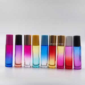 Vente en gros de flacons roll-on en verre vides colorés de 10 ml, 5 ml, 6 ml, 8 ml, 10 ml, ambrés, bleus, transparents, mini flacons roll-on ambrés pour parfum - Product Image 4