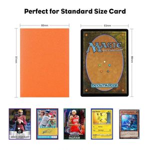 Fundas Protectoras para Tarjetas de Magia, Texturizadas Mate Premium, 300 Unidades, Color Naranja - Product Image 2