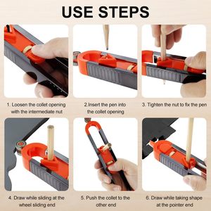 <b>Contour</b> <b>Gauge</b> Plastic Multifunctional Woodworking Ceramic Tile Shaping Outlining Marking <b>Tool</b> - Product Image 3