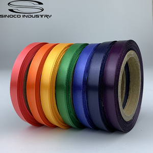 Pita Satin Natal 20mm Kustom, Pita Satin Poliester 2cm yang Dapat Dicuci, Elegan, untuk Pembungkus Kotak Hadiah - Product Image 4
