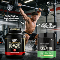 Combo Pré- & Post-Entraînement Marque Blanche OEM - Poudre de Protéine de Lactosérum 100% + 5G Créatine Monohydrate en Vrac pour la Gym et le Sport