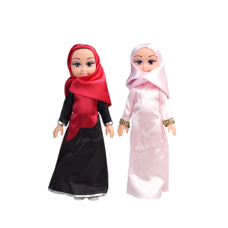Реалистичные мусульманские куклы, игрушки 2 в 1, пакет OPP, включает батарейку, мусульманские куклы для девочек с 40 сек, Арабская ИС