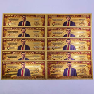 Thẻ nhựa Mỹ Charlie Kirk 1993-2025, mệnh giá 100.000 đô la, phủ vàng 24k, quà tặng - Product Image 2