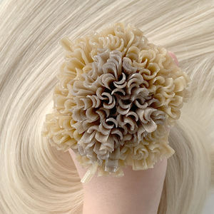 批发俄罗斯角蛋白雷米热卖接发双拉U尖假发无缠结欧洲发纬纱 - Product Image 3