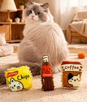 Jouet en peluche pour chat avec logo personnalisé, herbe à chat et papier sonore, vente en gros