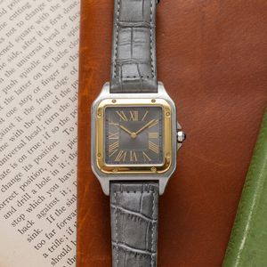 CILOA 3Square Dial Quartz <b>Watch</b> Two Tone Leather Strap Roman Numeral Wristwatch Business <b>Casual</b> - Product Image 2