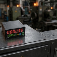 Tachymètre à montage sur panneau, affichage à 6 chiffres, RS232 Modbus RTU, fréquence RPM, vitesse industrielle, précision 0,1%, 90-260V