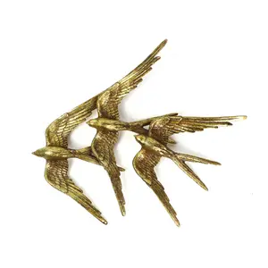 Modern Resin Bird Sculpture Animal Luxury Wall Decoration Wall Decor Home Decor Antique Handmade Realistic 50 PCS