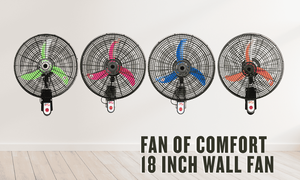 ตะแกรงย่างพลาสติกขนาด18นิ้วพัดลมแขวนผนังแบบปรับได้3ใบมีดพลาสติก110V - Product Image 2