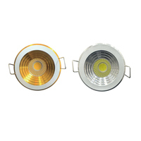 Éclairage encastré LED Mini petit trou en aluminium rond noir blanc or éclairage intérieur 33MM 43MM Ouverture COB petit projecteur encastré