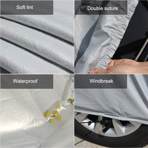 Car Accessories Universal Car Cover <b>Waterproof</b> Windproof <b>Sunscreen</b> All Weather Scratch Resistant PEVA with Cotton - Product Image 6