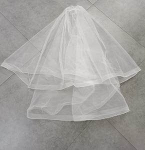 Velo de Novia de Pelo de <span class=keywords><strong>Caballo</strong></span> al por Mayor, 2 Capas, Accesorio Corto para Fiesta de <span class=keywords><strong>Bodas</strong></span>, Velos de Novia Blancos Marfil para Uso de la Novia - Product Image 6