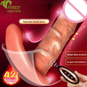 Vibratore Telecomandato per Slip, Giocattolo Sessuale con Dildo Retrattile, Vibratore Femminile Impermeabile per Uso Anale e Vaginale - Product Image 1