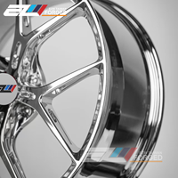 Jantes en alliage d'aluminium concaves forgées monobloc sur mesure, 4 pièces, 15-30 pouces, 5x114.3 5x112 5x108 4x100, finition chrome brossé PVD poli, neuves