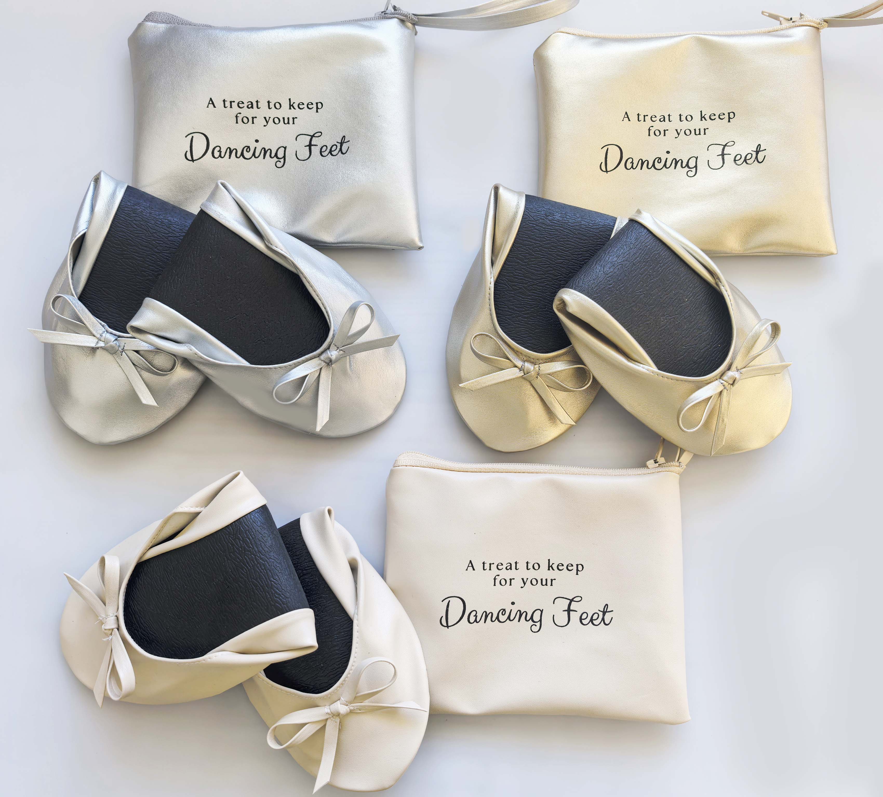 Ballet Flats Folding Elegant Durable Customizable Shoes
