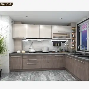 Balom中国工厂悬挂式厨房小型厨房橱柜设计