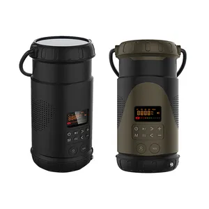 High quality camping lam 6 Inch Door dab fm radio speakers Led night light flashlight power bank waterproof lamp speaker