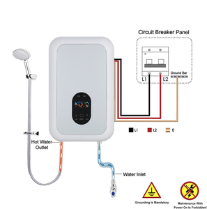 Muur Gemonteerde Geiser Keuken Gebruiker Douche 120V/220V Badkamer Instant Elektrische Douche Boilers Hete Elektrische Apparaten - Product Image 4