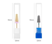 Forets à ongles professionnels en céramique de 3/32 pouces (2,35 mm) pour le ponçage des ongles, logo personnalisé, compatibles avec les machines à ongles et les outils de nail art