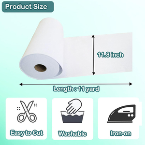 Trọng lượng nặng <span class=keywords><strong>fusible</strong></span> Fleece <span class=keywords><strong>interfacing</strong></span> 11.8 inch x 11 yards sắt-on <span class=keywords><strong>fusible</strong></span> Fleece cho may, túi xách, may, quilting - Product Image 5
