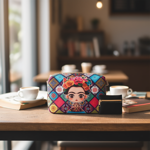 Borsa a Spalla da Donna Fana 21 Cm con Chiusura a Cerniera in Vera Pelle con Stampa Cartoon per Uso Quotidiano in Tutte le Stagioni - Product Image 2