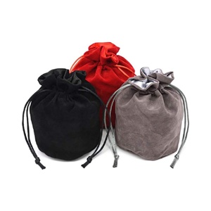 Sac à dés en tissu Dungeons and Dragons, pochette à dés D&D, sac à dés en velours avec cordon de serrage pour bijoux - Product Image 1