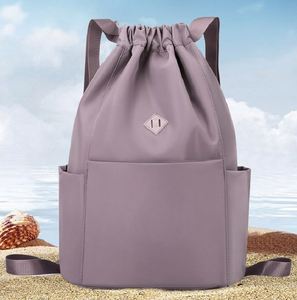 BSCI Usine Logo Personnalisé Bundle Poche Cordon Formation Sac À Dos Étanche Polyester Voyage Daypack Gym Sport Corde Sac - Product Image 3