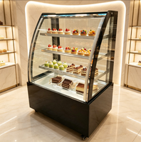 Vitrine réfrigérée commerciale pour gâteaux de 0,9 m, vitrine en verre, armoire en marbre pour boulangerie, café, hôtel