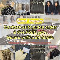Extensions de Cheveux Humains Vierges Bruts Indiens Afro Crépus Bouclés en Lots, Grade 12A 15A, Non Traités, Double Drawn, Fournisseur pour le Dropshipping