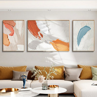Vente en gros de cadres décoratifs personnalisés pour la maison, œuvres d'art de luxe, triptyque mural, peinture en porcelaine de cristal pour la maison