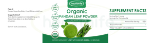 Healthife HALAL & KOSHER Pó De Extrato De Folha De <span class=keywords><strong>Pandan</strong></span> Pó De Folha De <span class=keywords><strong>Pandan</strong></span> - Product Image 5