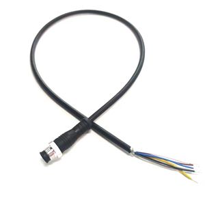 Conector <span class=keywords><strong>de</strong></span> Sensor <span class=keywords><strong>de</strong></span> Cable <span class=keywords><strong>de</strong></span> Alimentación con Conector Macho M12 <span class=keywords><strong>de</strong></span> <span class=keywords><strong>5</strong></span> Pines a Cable Desnudo con Terminales Desnudos para Cableado en Campo - Product Image 1