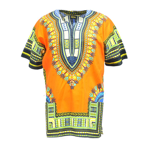CRAFTSHUB ขายตรงจากโรงงาน เสื้อผ้าแอฟริกันผ้าฝ้าย 100% เสื้อเชิ้ตพิมพ์ลายดาชิกิ สำหรับผู้ใหญ่ทั้งชายและหญิง ราคาถูก ขายส่ง - Product Image 1