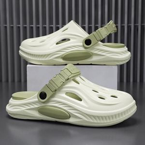 Zoccoli da <span class=keywords><strong>uomo</strong></span> e donna, <span class=keywords><strong>ciabatte</strong></span> da spiaggia, sandali in EVA <span class=keywords><strong>con</strong></span> suola spessa, antiscivolo, design a punta chiusa, comfort imbottito. - Product Image 4