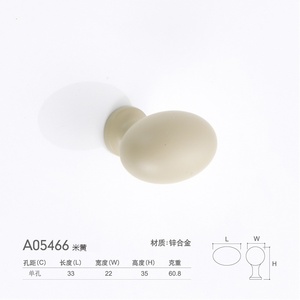 Morandi Color Series Modern Zinc Alloy Oval Pigeon Egg <b>Cabinet</b> Drawer Single-Hole Handle for <b>Small</b> Kitchen Hotel Wardrobe - Product Image 4
