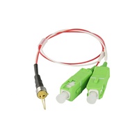 Câble laser PD PWDM Collimateur 1310nm 1490nm 1550nm 1577nm avec connecteur APC/APC côté Com/Ref