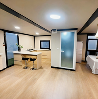 Maison conteneur de luxe Smartbuild de 20 pieds avec cuisine, salle de bain et 2 chambres, villa préfabriquée à installation rapide