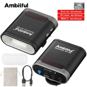 Flash pour appareil photo Ambitful AF100 Mini GN12 5600k Speedlite avec griffe standard pour Sony Canon Nikon - Product Image 1