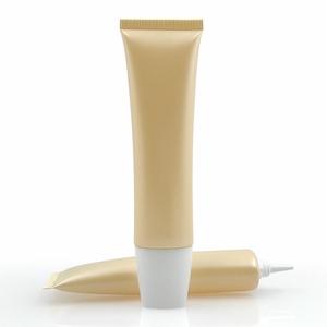 Tubo Plano de Plástico PE de 50 ml Personalizable, Tubo Puntiagudo Amarillo Claro para Crema BB, Crema para el Acné, Esencia, Gel, Ungüento - Product Image 4